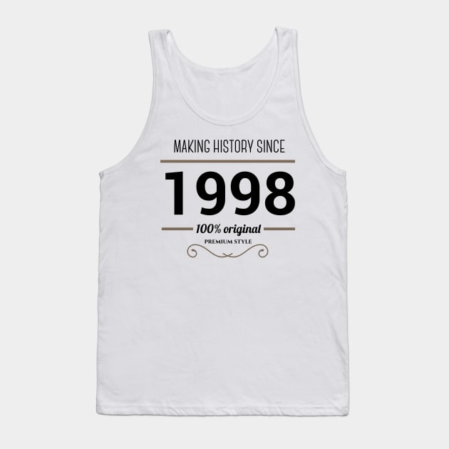 Making history since 1998 Tank Top by JJFarquitectos